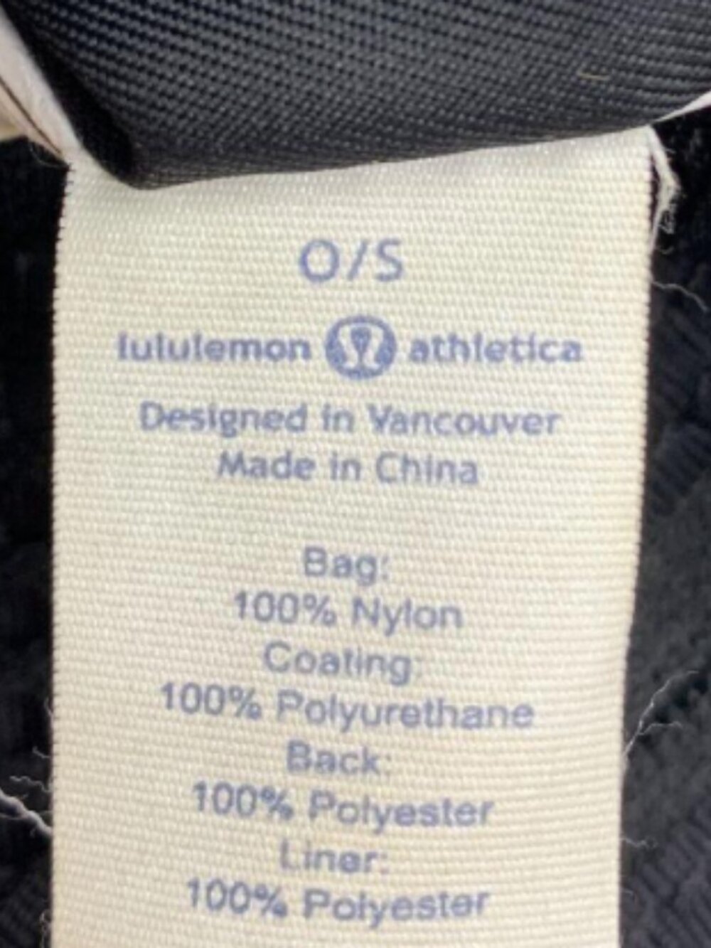 Lululemon Go Lightly Black Nylon Crossbody Bag Adjustable Strap Zip Pockets - Picture 9 of 11